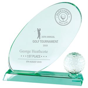 Muirfield Golf Jade Glass Award - CR19153