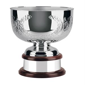 Silver Plated World Cup Leaf Bowl - 552C