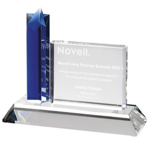 Optical Blue Crystal Star Award - AC74