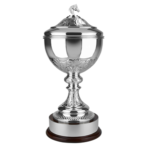 The Imperial Challenge Hand Chased Trophy with Horse Head Lid - HHL5000