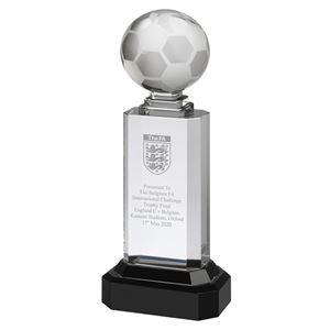 Crystal Football Pedestal Award - AC95