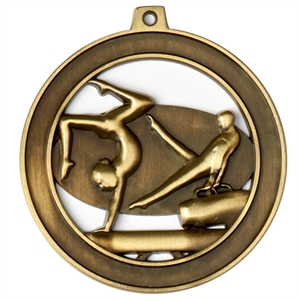 Gold Halo Gymnastics Medal (size: 55mm) - AM1602.12