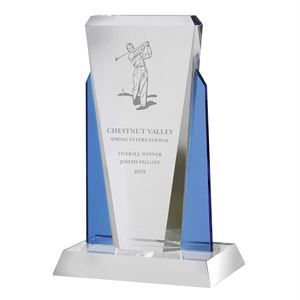 Tristan Clear & Blue Crystal Award - AC96