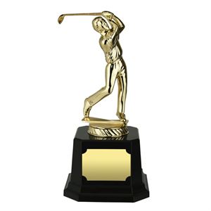 Solid Metal Golf Figure Trophy - GG90