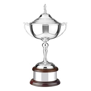 Silver Plated Golfing Challenge Cup with Golf Lid - GL801