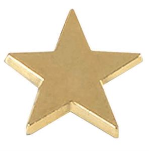 Gold Flat Star Badge - SB036