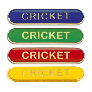Cricket Metal School Bar Badge - SB055