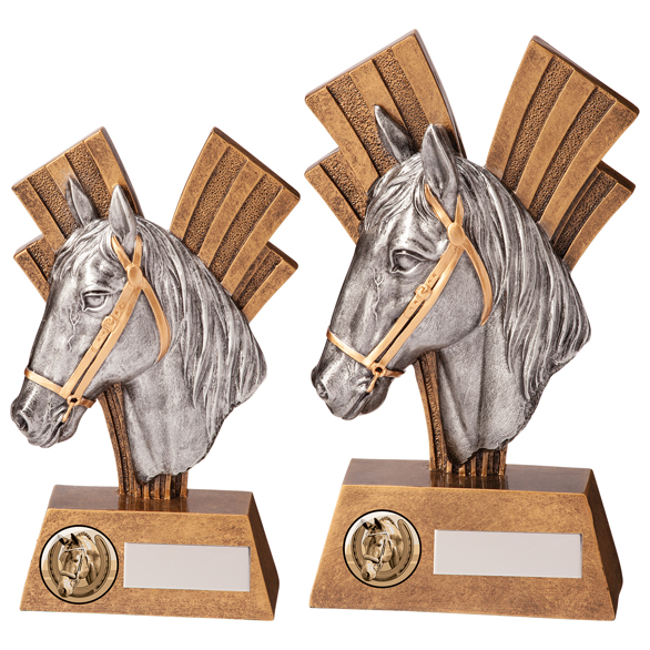 Horse Trophies Xplode Horses Head Equestrian Trophy 2 sizes FREE Engraving 