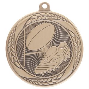 Gold Typhoon Rugby Medal (55mm) - MM20449G