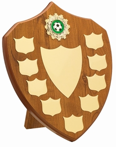 Maple Budget Annual Shield with Gold Plates - D602A