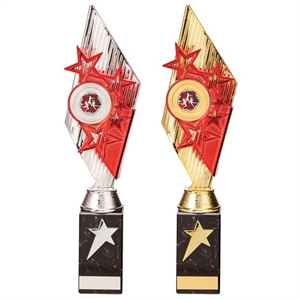 Pizzazz Red Trophy - Silver or Gold - TR20519/TR20527