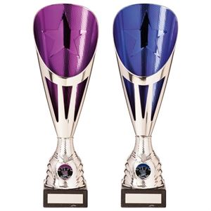Rising Stars Silver Deluxe Trophy - Purple or Blue  - TR20536/TR20532