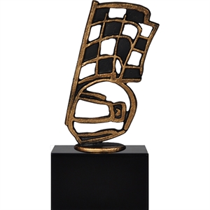 Pewter Silhouette Rally Trophy - BEL556