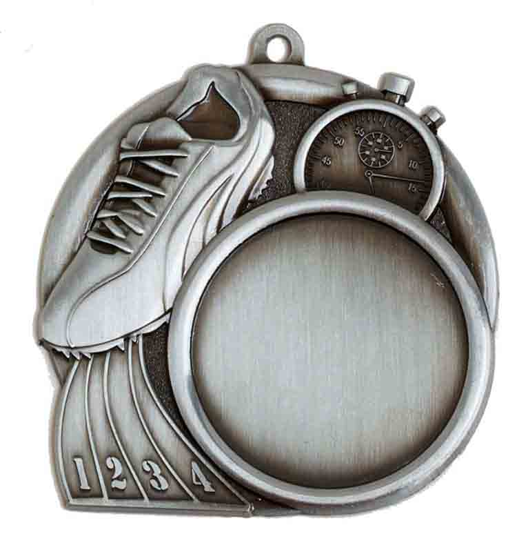 Silver Swimming Sports Logo Medal (size: 70mm) - AM6037.67