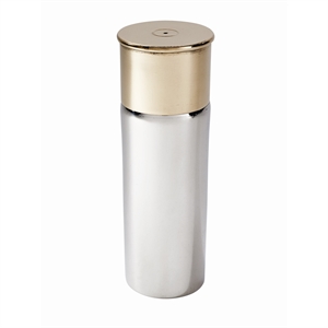 Pewter and Brass 4oz Cartridge Flask CF - 4