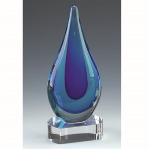 Turner Blue Art Glass Award - KM104
