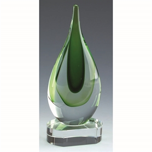 Turner Green Art Glass Award - KM103