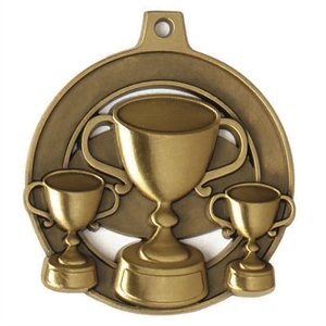 Gold Halo Trophy Cup Medal (size: 55mm) - AM1614.12