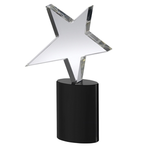 Oval Onyx Crystal Star Award - HC029