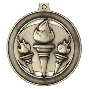 Silver Halo Victory Torch Medal (size: 55mm) - AM1609.67