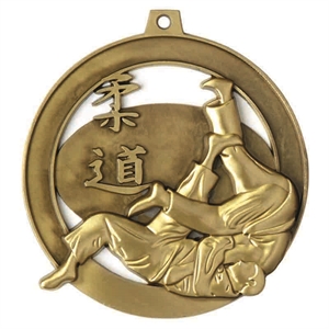 Gold Halo Judo Action Medal (size: 55mm) - AM1611.12