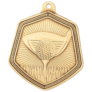 Gold Falcon Golf Medal (size: 65mm)  - MM22092G