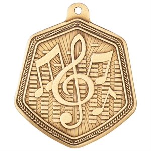 60mm Moulded Music Medals with Ribbons Gold Silver & Bronze Optional Engraving 