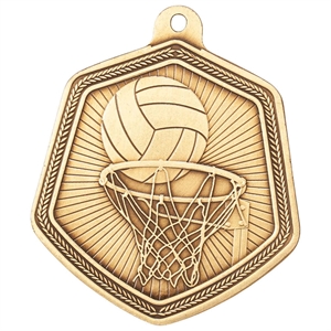 Gold Falcon Netball Medal (size: 65mm) - MM22097G