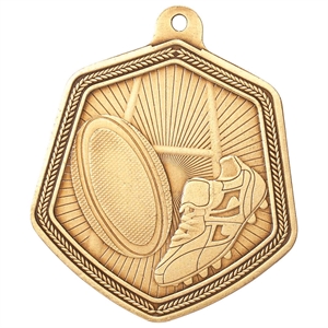 Gold Falcon Rugby Medal (size: 65mm)  - MM22099G