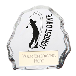 Mystique Longest Drive Golf Glass Award - CR22253