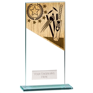 Mustang Cricket Jade Glass Award - CR22207