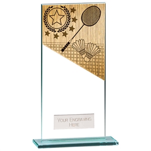 Mustang Badminton Jade Glass Award - CR22218