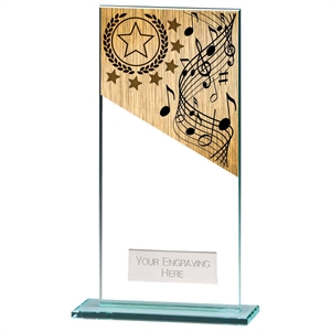 Mustang Music Jade Glass Award - CR22228