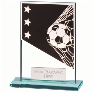 Engraved Football Players Glass Plaque Trophy Award Football Trophies 