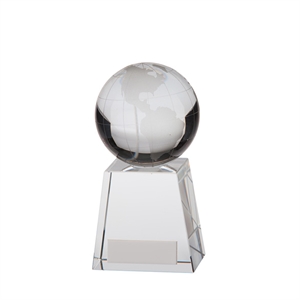 Voyager Globe Optical Crystal Award - CR16261B