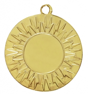 Gold Economy Lightning Bolt Medal (size: 50mm) - 7004