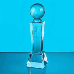 Optical Crystal Football Award - AF9034