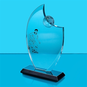 Exalted Crystal Football Award - AF17036A