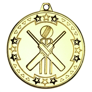 Tri Star Cricket Medal (size: 50mm) - M79G