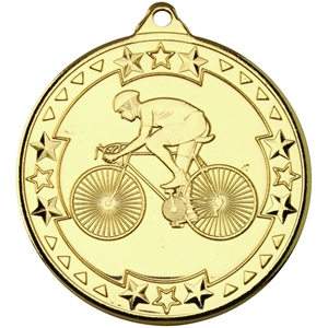 Tri Star Cycling Medal (size: 50mm) - M91G