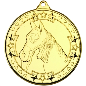 Tri Star Horse Medal (size: 50mm) - M92G