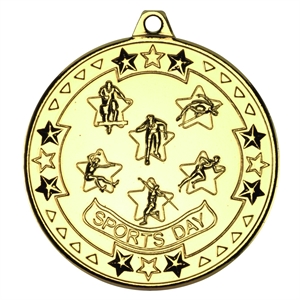 Tri Star Sports Day Medal (size: 50mm) - M83G