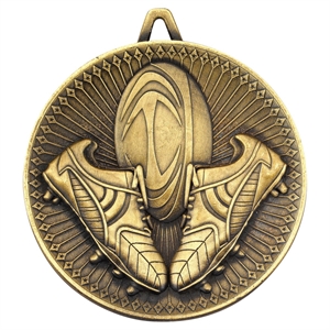 Deluxe Rugby Medal (size: 60mm) DM04AG