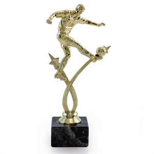 Star Striker Footballer Trophy - Gold