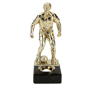 Male Football Figure Trophy - Gold