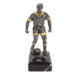 Male Football Figure Trophy - Gunmetal Grey