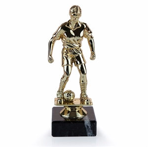 Female Football Figure Trophy - Gold