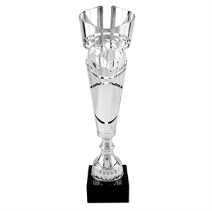 Kane Metal Football Trophy Cup Silver - AFC013S