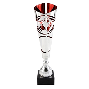 Kane Metal Football Trophy Cup Red - AFC013SR