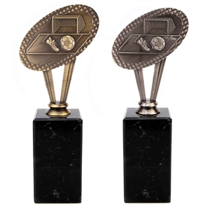 Juno Metal Football Award - MVH113 Gold & Silver 230mm